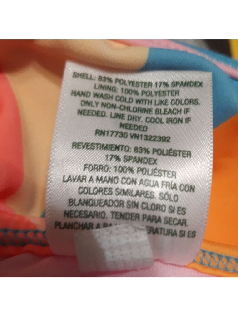 Wild Fable Multicolored Bikini Top Small - Picture 5 of 5